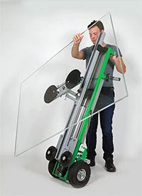 Tiller® 1-mans glasmontage LM120GD hefmobiel in actie