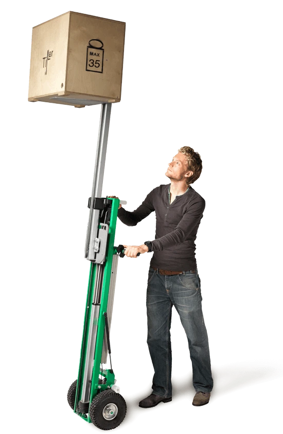 LM75E Tiller®-liftmobile with extension mast product detail